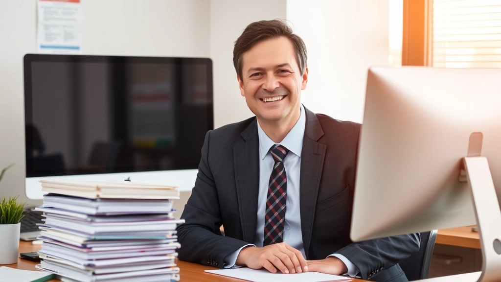 sacramento california sales tax - 
Tax professional in business suit at desk with organized file folders and compu