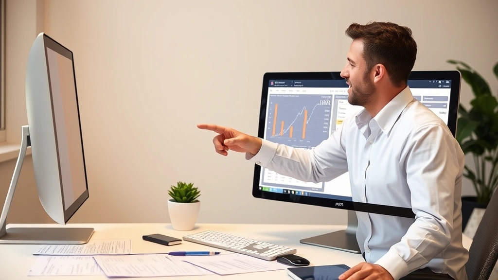 sales tax car ohio - 
Tax professional pointing at computer screen showing financial calculations for