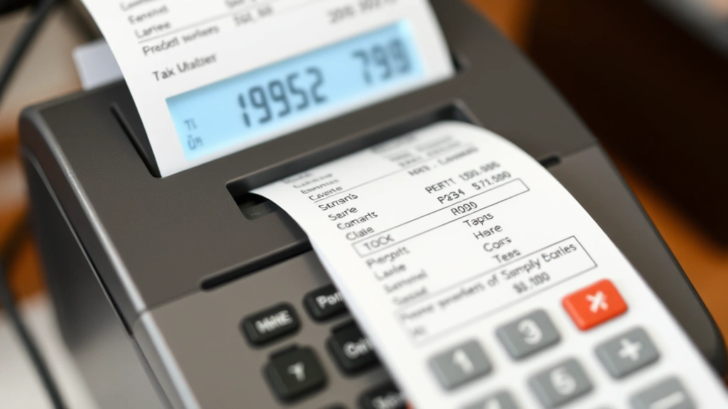 sales tax for orange county - 
and receipt printer showing tax calculation
