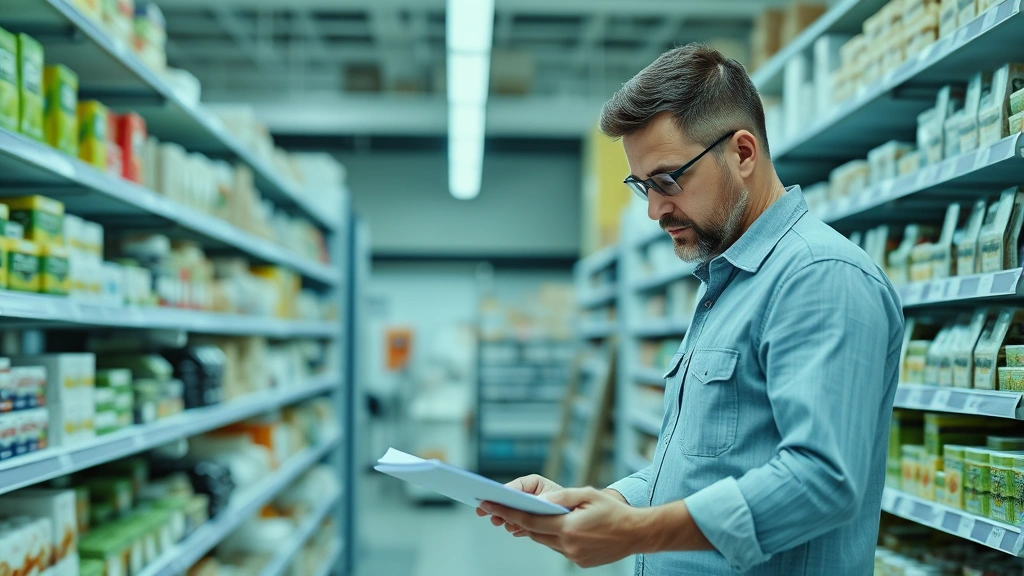 sales tax fremont -
Business owner in retail store checking inventory and sales tax compliance reco