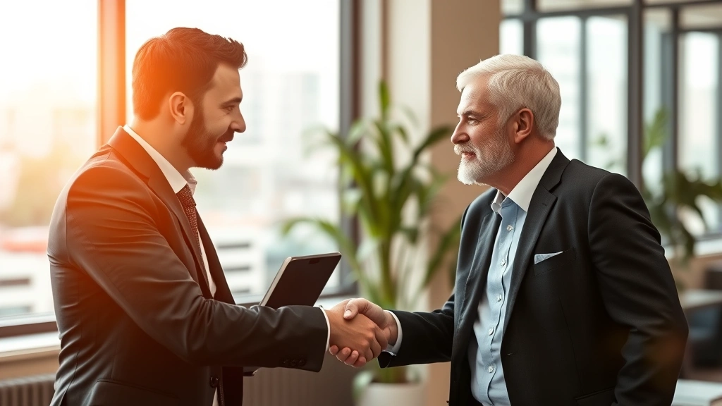 sales tax in orange county ca - 
Professional handshake between business consultant and client discussing tax st