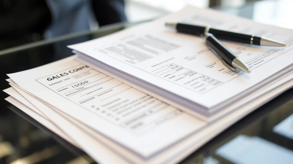 sales tax in pennsylvania on cars - 
Dealership paperwork stack with pen, showing sales contract and tax documentati