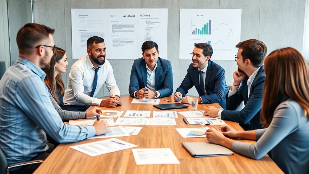 sales tax in reno - 
Diverse group in business casual clothing discussing tax strategy around confer