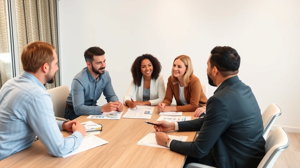 sales tax in santa ana ca - 
Diverse group in casual business setting discussing tax compliance around a con