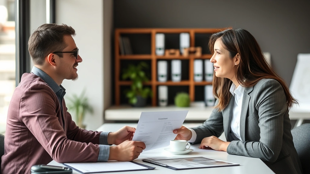 sales tax in santa ana ca - 
Accountant or financial advisor explaining sales tax regulations to small busin