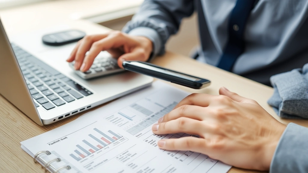 sales tax pennsylvania cars - 
Person using calculator and laptop to compute vehicle sales tax with financial 