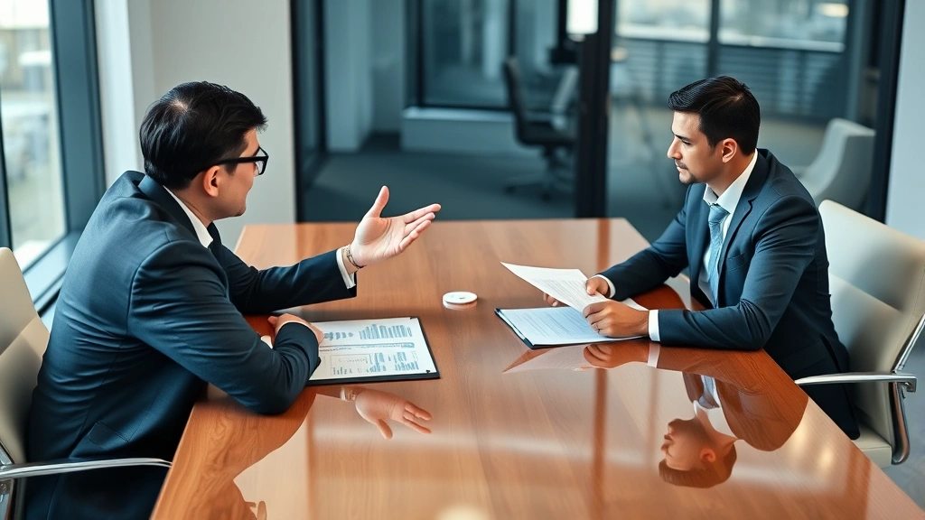 schedule d tax worksheet - 
Financial advisor explaining capital gains and tax implications to a client acr