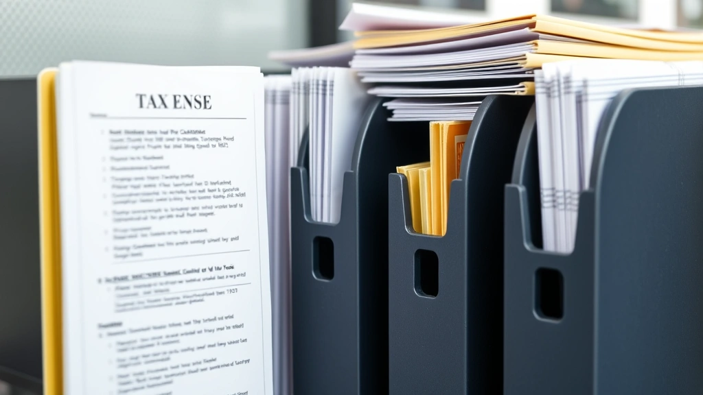 schedule d tax worksheet - 
Organized filing system with tax documents
