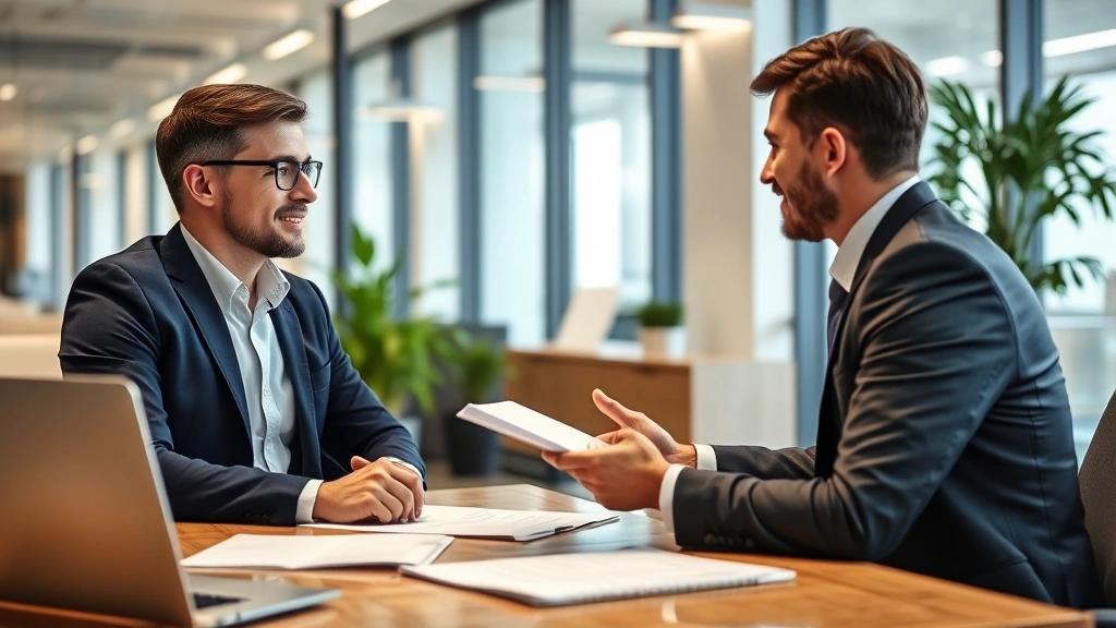 schedule se tax form - 
Self-employed business owner meeting with tax professional in modern office dis