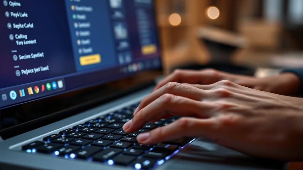 school taxes and district taxes laredo tx online - 
Close-up of hands typing on computer keyboard for online payment, secure websit