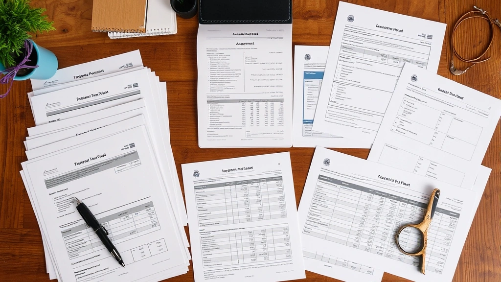 seminole county property tax - 
Overhead view of organized tax files, assessment documents, and comparable prop