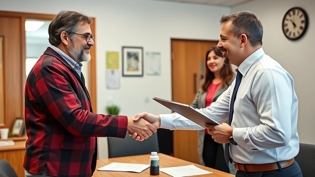 shelton tax collector -
Diverse homeowner shaking hands with tax official in municipal office during ta