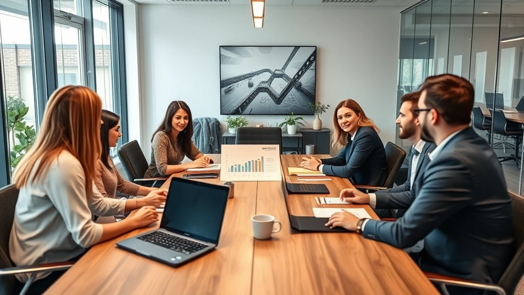 sherburne county property tax -
Diverse group of people in professional meeting discussing property investment,