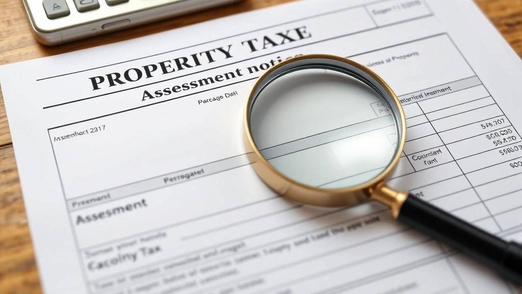 solano property tax - 
Property tax bill and assessment notice spread on desk with magnifying glass an