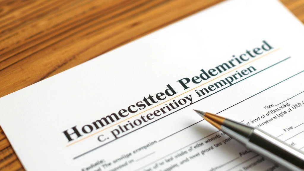 spartanburg county sc tax assessor - 
Close-up of property deed and homestead exemption application forms with pen
