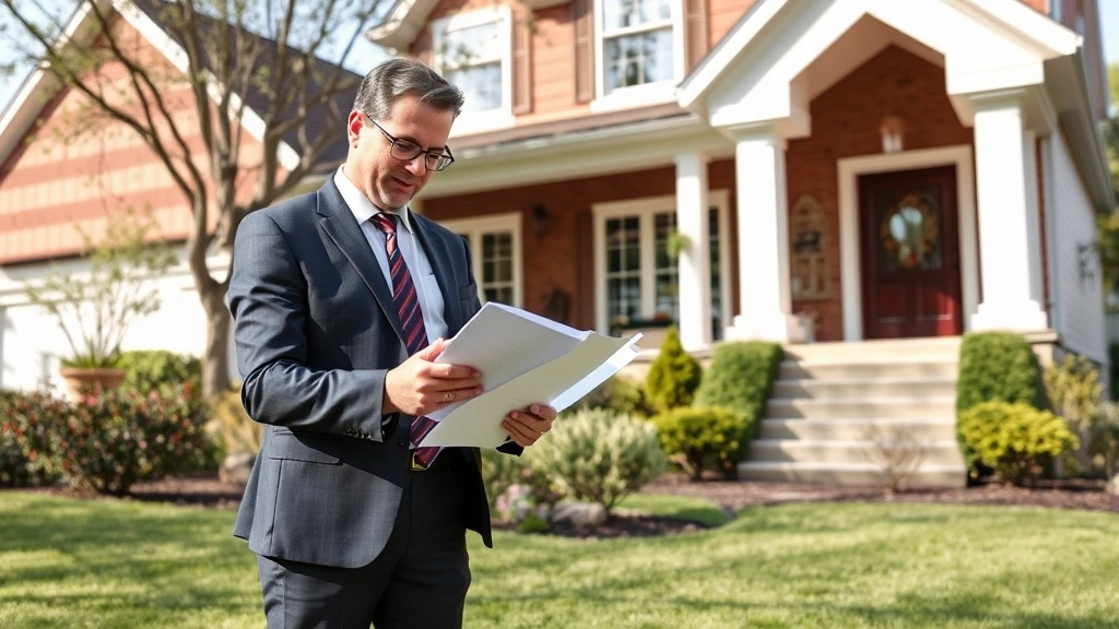 st johns county property tax - 
Professional property appraiser reviewing home assessment notes while standing 