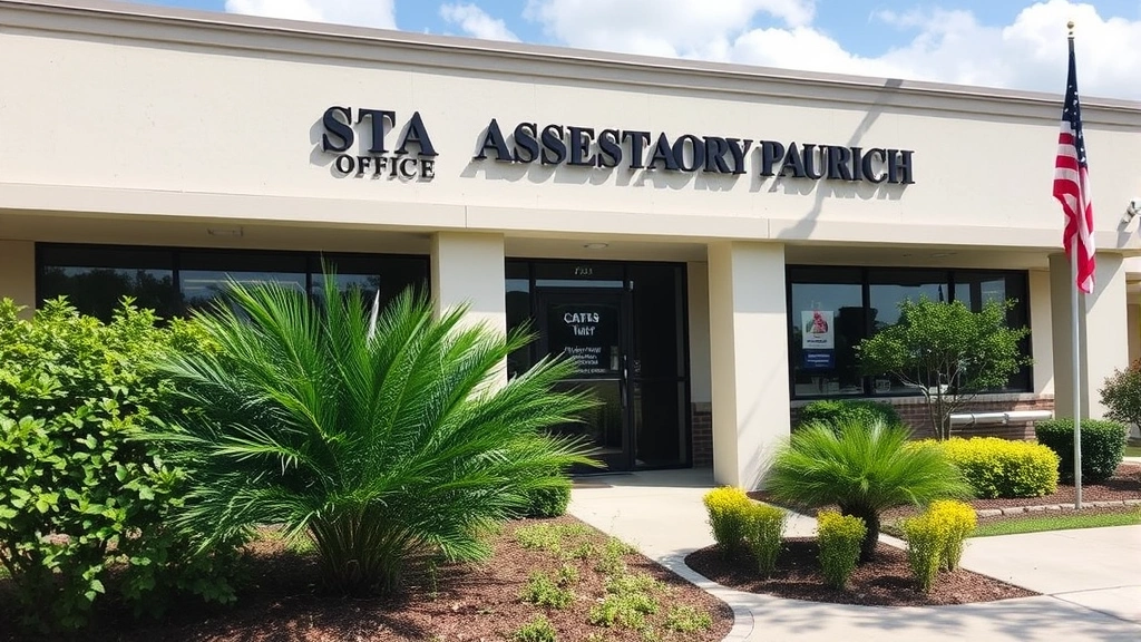 st tammany tax assessor - 
St Tammany Parish tax assessor’s office exterior building with official s