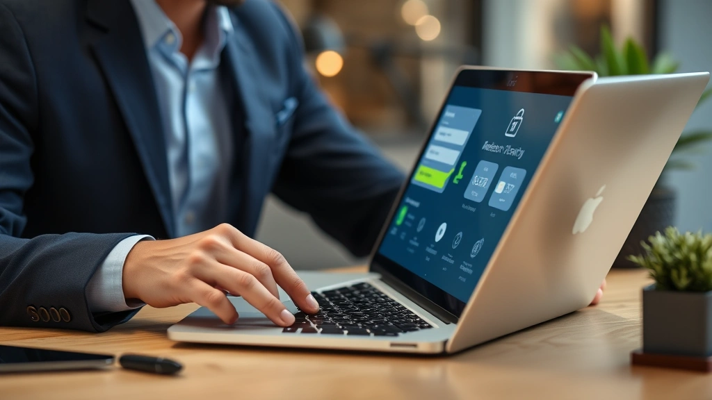 stamford tax collector - 
Business professional making online payment on laptop with secure payment porta