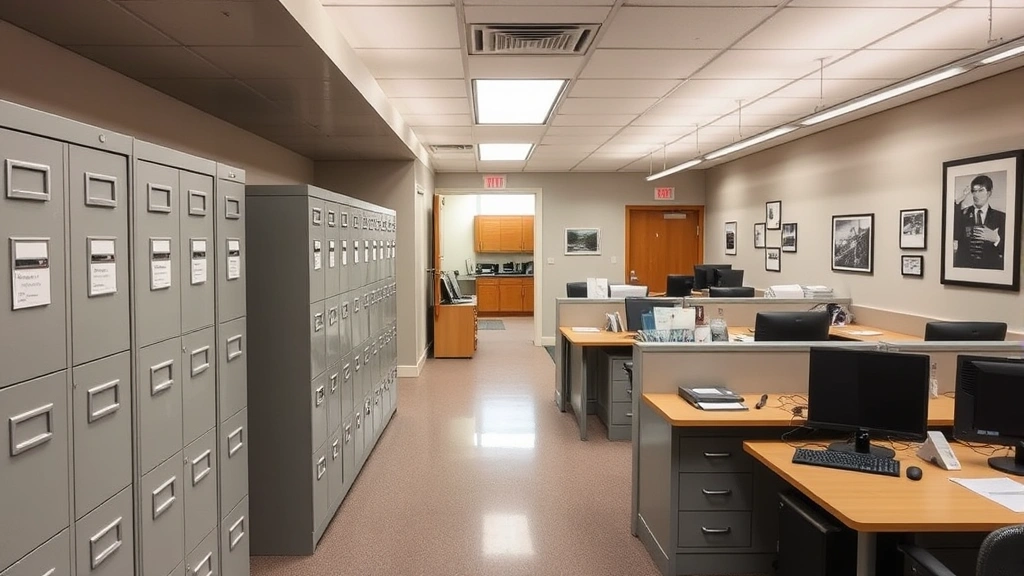 supplemental tax bill - 
County assessor’s office interior with filing cabinets and computer works