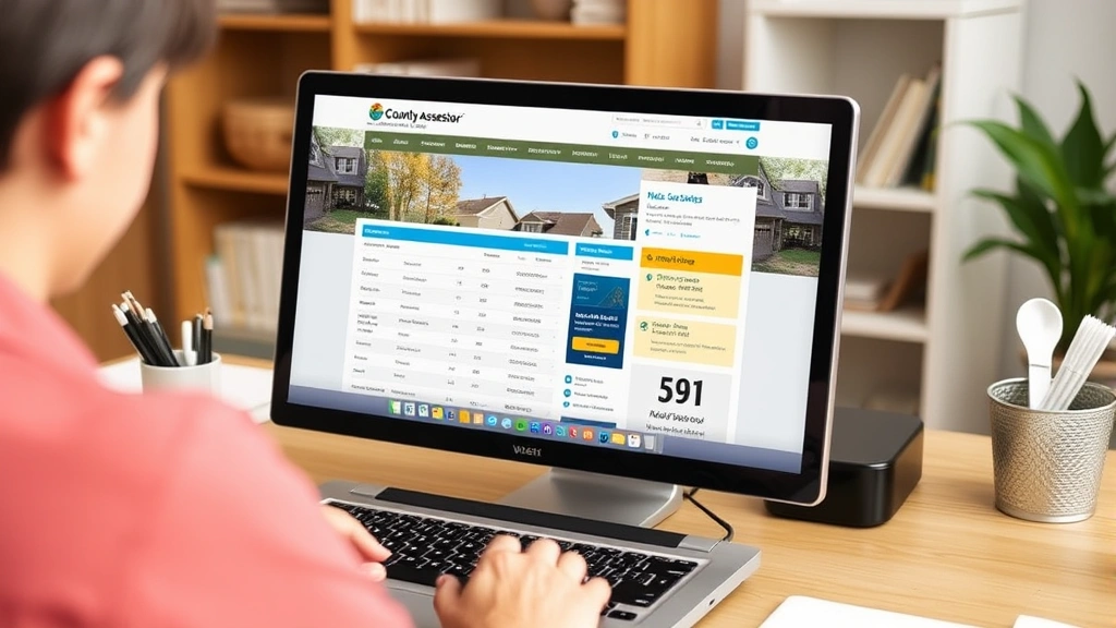 supplemental tax bill - 
Person using computer to access county assessor’s website, showing proper