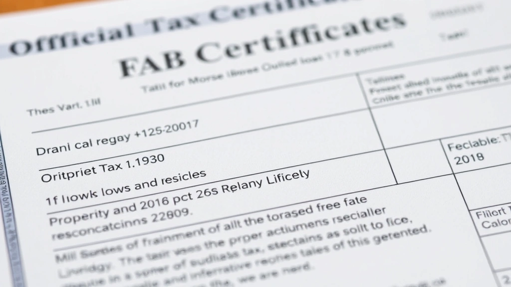 tax certificates - 
Close-up of official tax certificate document with property details and bidding