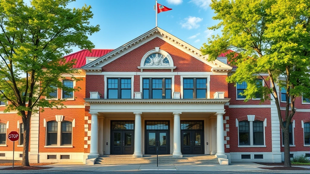 tax collector city of bridgeport -
Municipal building or city hall exterior in Bridgeport style architecture, prof