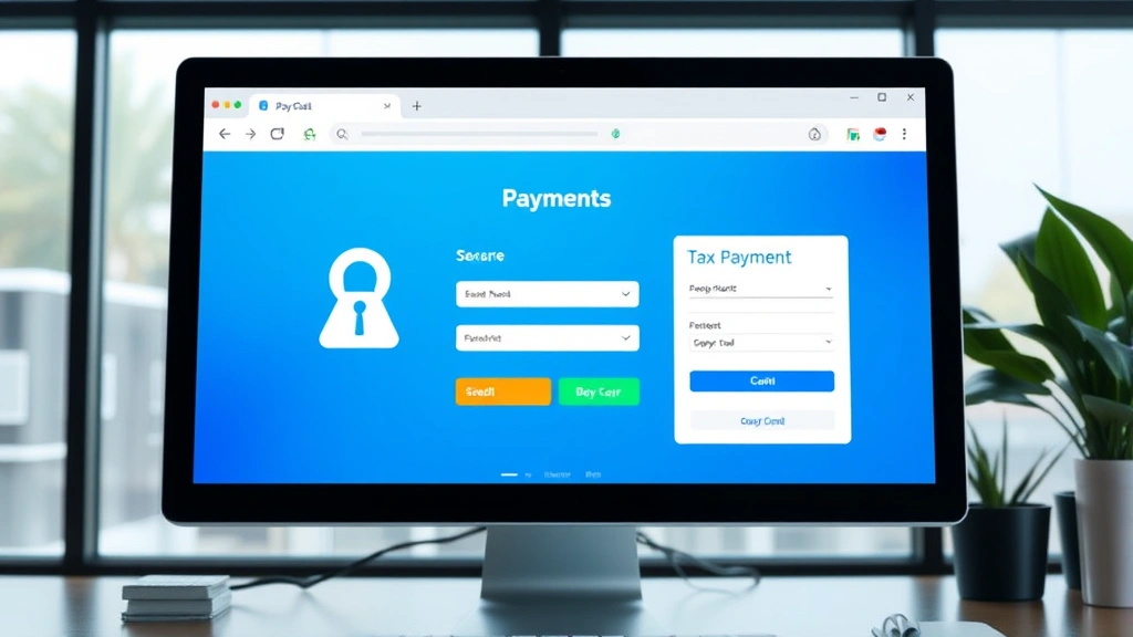 tax collector san bernardino county - 
Modern online payment interface on a computer screen showing secure tax payment