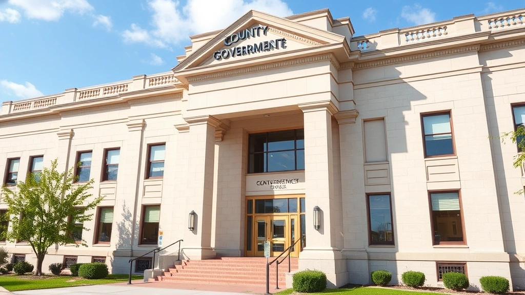 tax collector san bernardino county - 
County government building exterior, professional architecture, daytime shot
