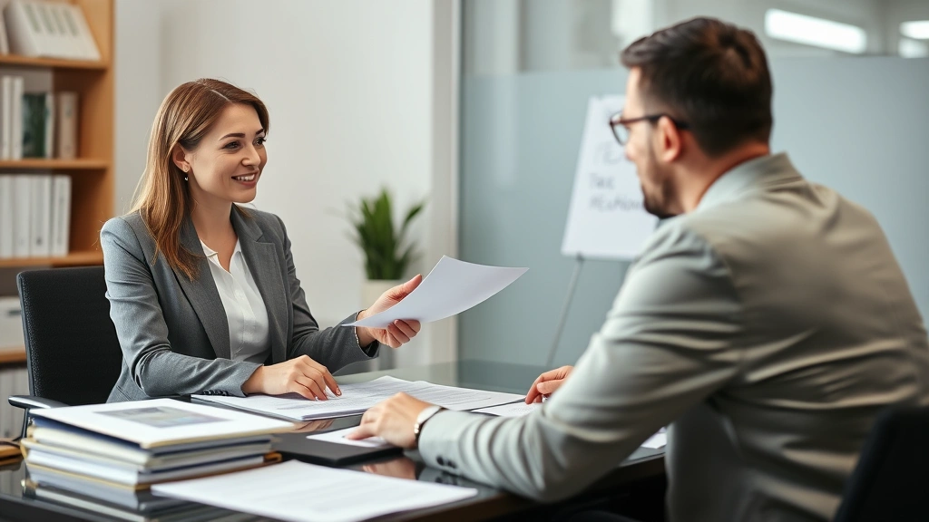 tax collector san bernardino county - 
Professional woman in business attire explaining tax information to a client ac