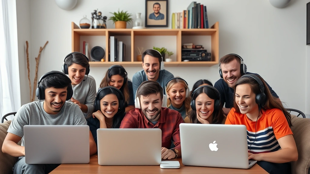 tax fraud tycoon roblox codes - 
Group of diverse young people in Discord call, headsets on, laptops open, colla