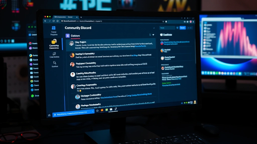 tax fraud tycoon roblox codes - 
Community Discord server interface displayed on computer monitor with chat mess