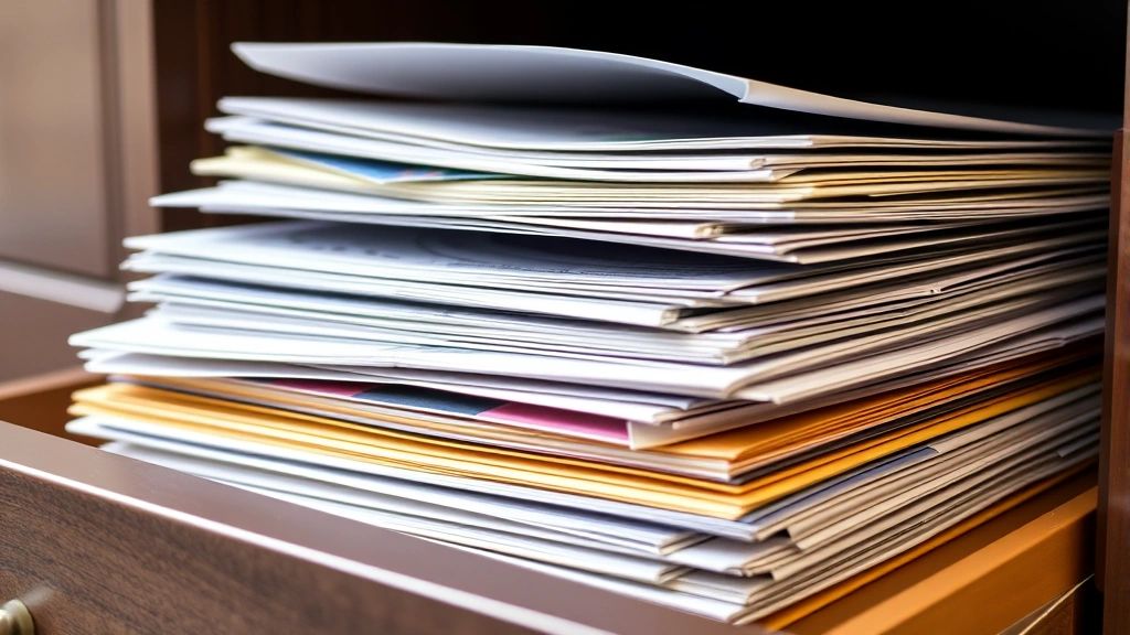 tax return transcript sample - 
Stack of organized tax files and folders with official documents in filing cabi