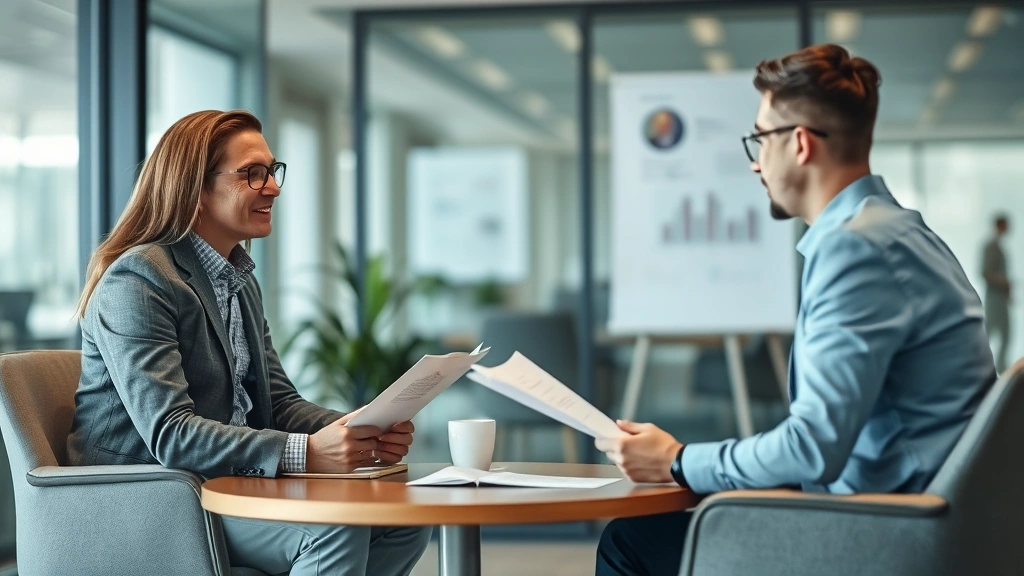 tax return transcript sample - 
Financial advisor explaining tax transcript information to client in profession