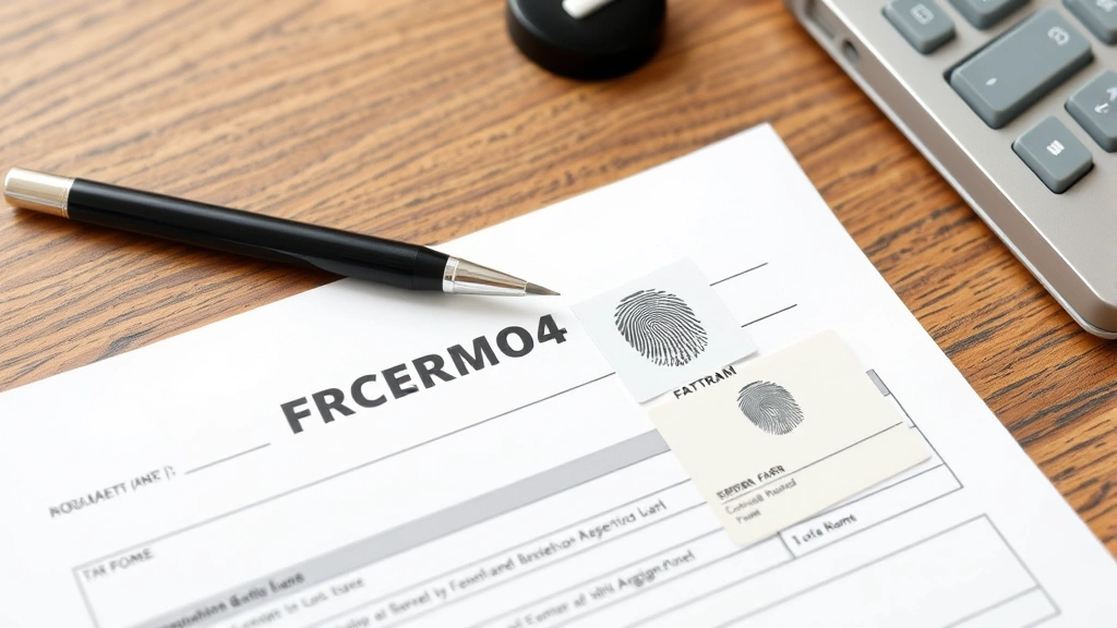 tax stamp for a suppressor - 
ATF Form 4 application document with pen and fingerprint card on wooden desk
