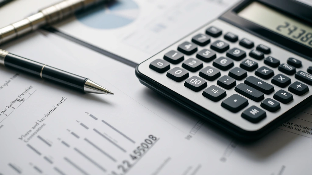 taxes on $500 000 settlement - 
with calculator and pen on desk
