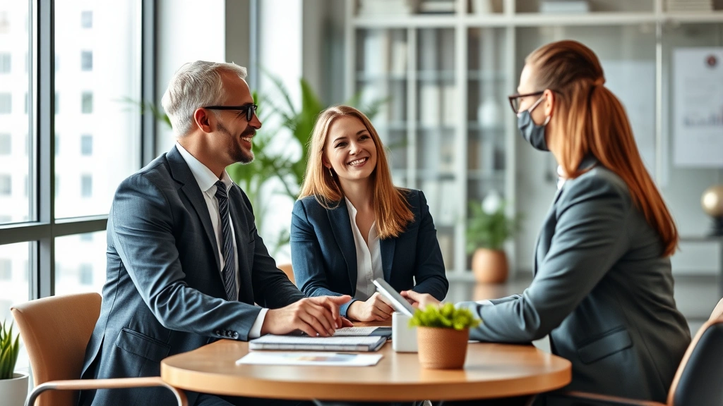 taxes on $500 000 settlement - 
Diverse financial advisor meeting with client in modern office
