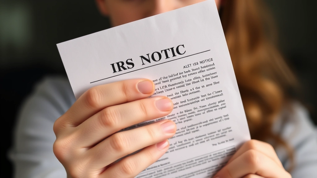 teresa giudice luis ruelas tax debt - 
Close-up of hands holding IRS tax notice letter with concerned expression in ba