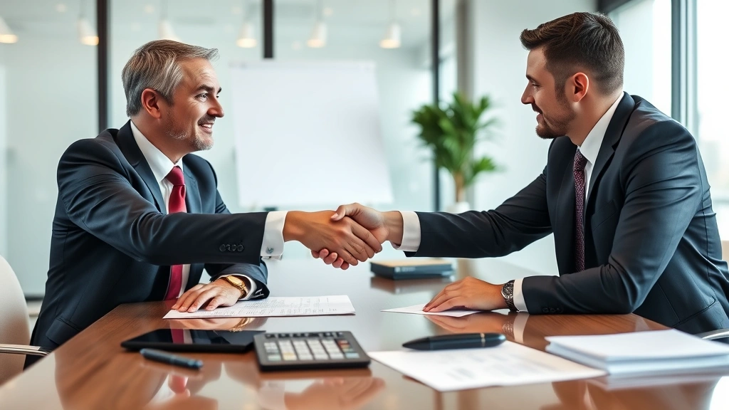 teresa giudice luis ruelas tax debt - 
Business professionals in suit shaking hands across desk during tax consultatio