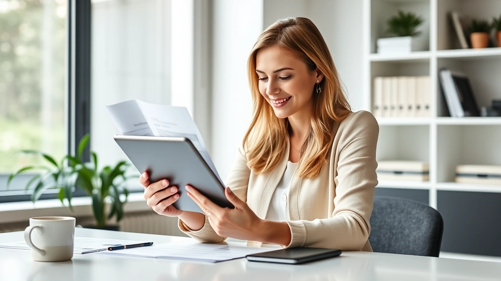 tom wheelwright tax free wealth - 
Professional woman with tablet reviewing passive income and investment portfoli