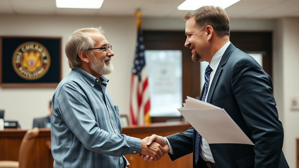 torrington tax collector - 
Diverse homeowner shaking hands with municipal official in a government office 