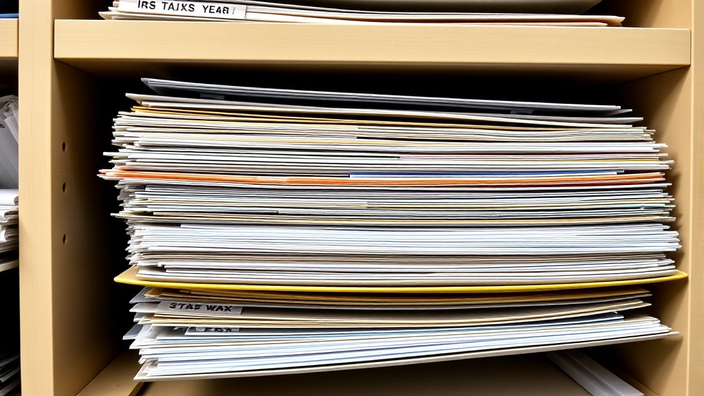 triumph us tax solutions - 
Organized file folders labeled with tax years, IRS documents, and financial rec
