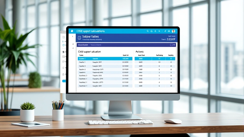 trump child support income tax tweet - 
Modern office setting with computer screen displaying tax software and child su