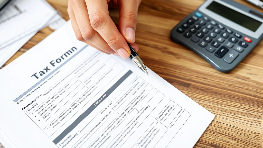 utah tax refund - 
Close-up of hands holding completed tax form with pen and calculator on wooden 