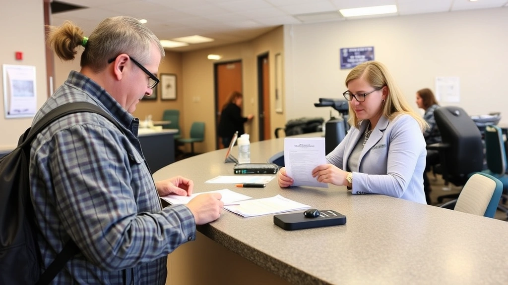 utah vehicle sales tax - 
Utah DMV registration office counter with customer completing vehicle registrat