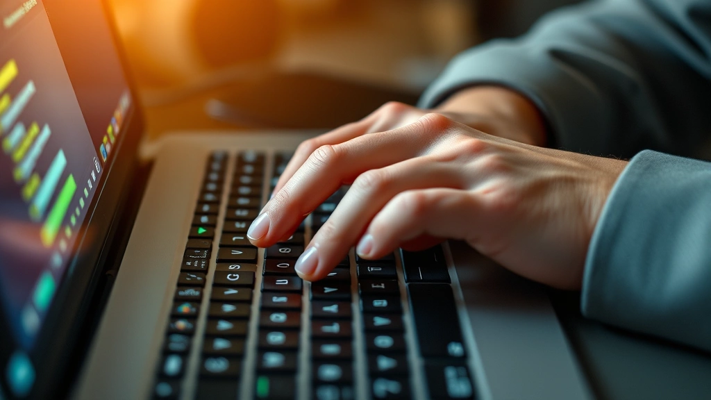 va state tax refund - 
Close-up of hands entering direct deposit information on computer keyboard
