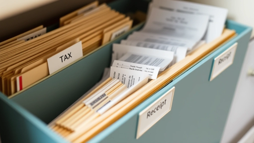 va state tax refund - 
Organized filing system with labeled folders for tax documents and receipts
