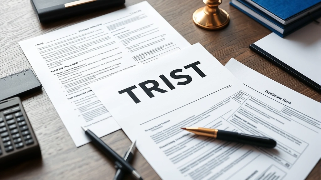 virginia estate tax - 
and trust forms spread on desk
