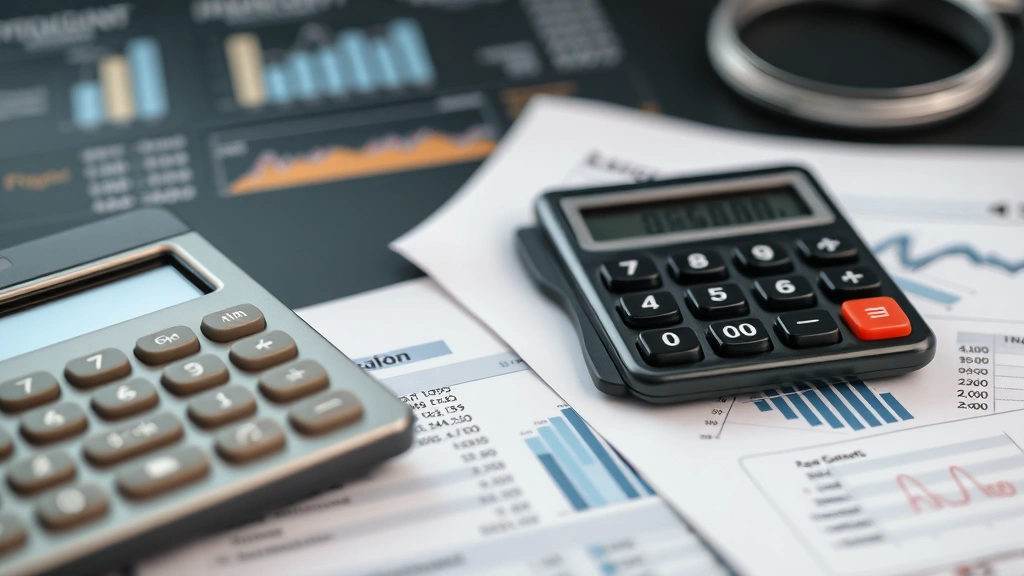 virginia estate tax - 
calculator and financial statements visible nearby
