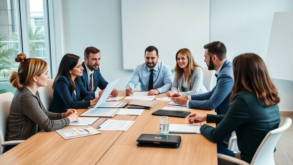 virginia income tax refund status - 
Diverse group in professional meeting discussing tax strategy
