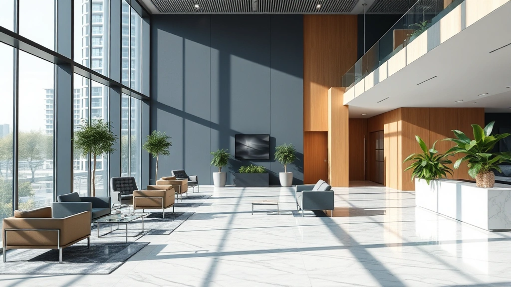 virginia state income tax refund - 
modern office lobby
